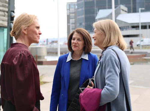 Þorgerður Katrín með Catherine Cortez-Masto og Listu Murkowski.