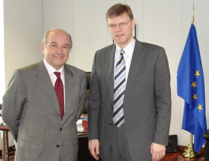 Árni M. Mathiesen og Joaquín Almunia